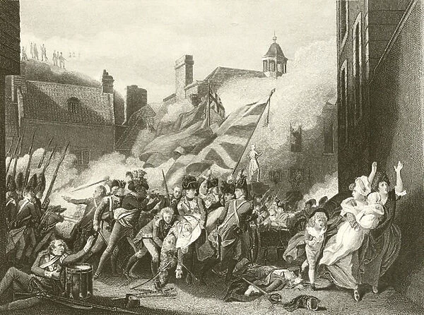 The death of Major Pierson (engraving)