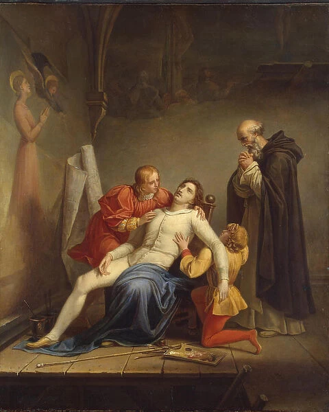 The Death of Masaccio, c. 1817 (oil on canvas)