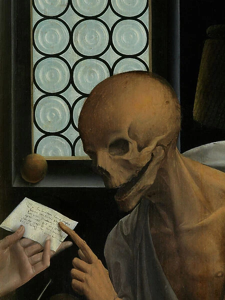 Detail of Death and the Miser, c. 1515-21 (oil on panel)