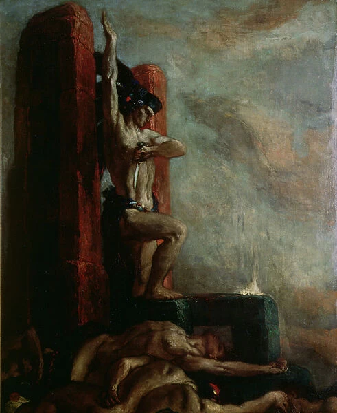 The Death of Montezuma (1466-1520), c. 1924