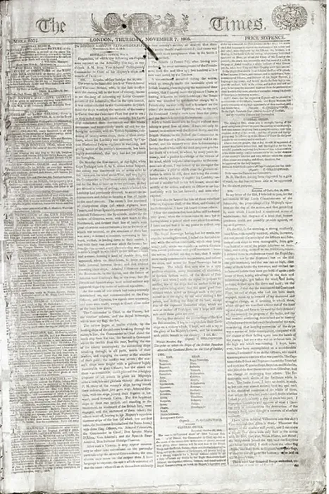 Framed Print : Death of Nelson dispatch