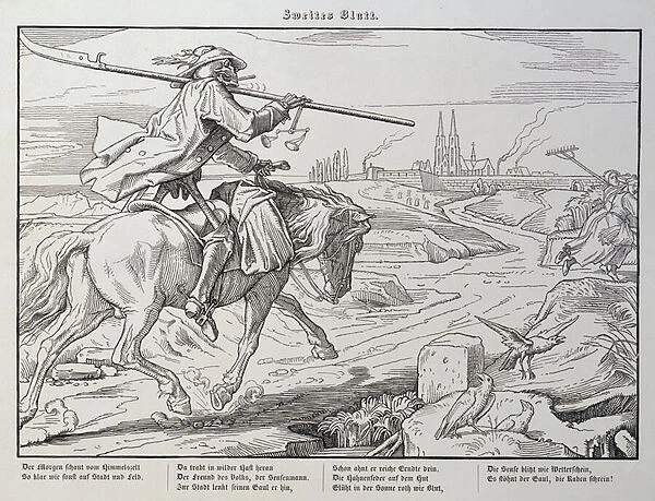 Death Rides to Town, plate 2 from Another Dance of Death