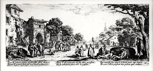 Death by the Roadside, plate 16 from The Miseries and Misfortunes of War