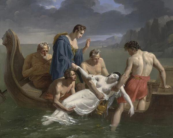 The Death of Sappho, 1819 (oil on canvas)