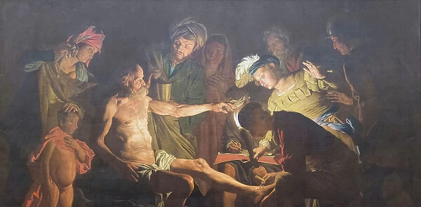The death of Seneca, 1640-45, Matthias Stom (oil on canvas)