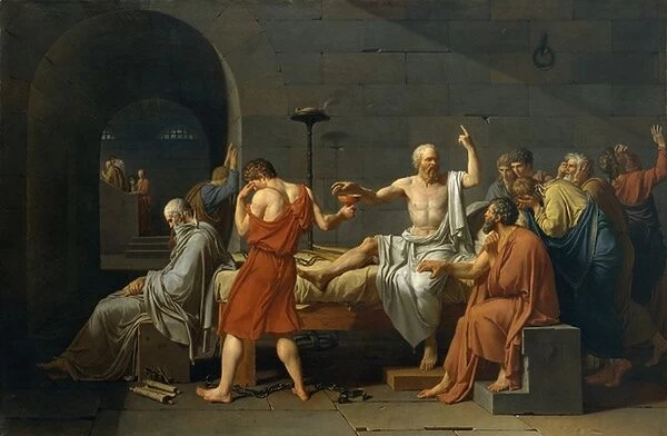 The Death of Socrates, 1787 (oil on canvas)