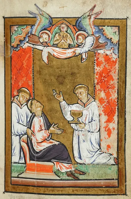Framed Print : The death of St. Cuthbert Framed Print : The death of St. Cuthbert