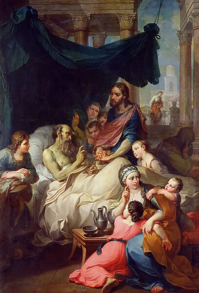 Death of Tobiass Father, 1733 (oil on canvas)