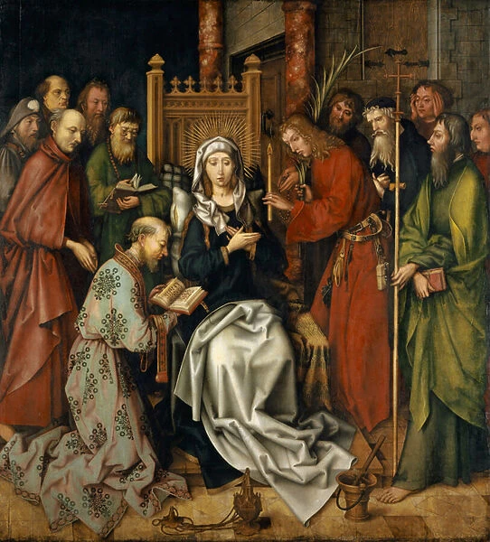The Death of the Virgin, From the Altarpiece of the Dominicans in Frankfurt