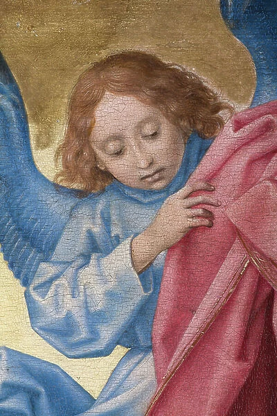 Detail of Death of the Virgin (oil on panel)