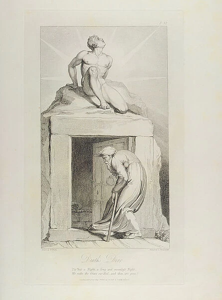 Deaths Door, pl. 12, illustration from The Grave, A Poem by William Blake