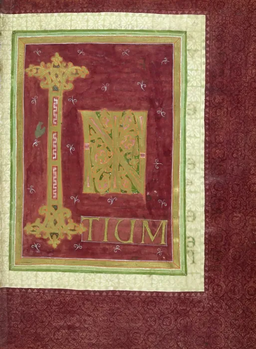 Framed Print : Decorated initials Ini'(tium) Framed Print : Decorated initials Ini'(tium)