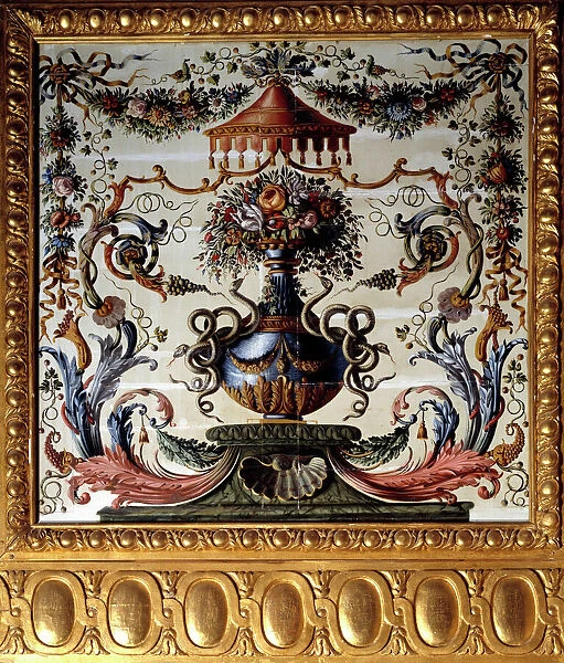 Decorative panel of the dining room of the Chateau de Vaux Le Visomte (Vaux-le-Vicomte)
