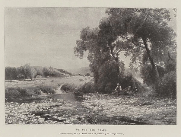 On the Dee, Wales (litho)