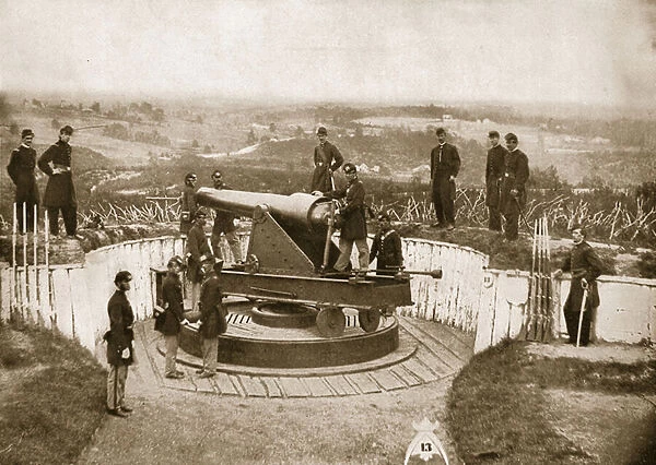Defence of Washington, Fort Totten, 1861-65 (b  /  w photo)