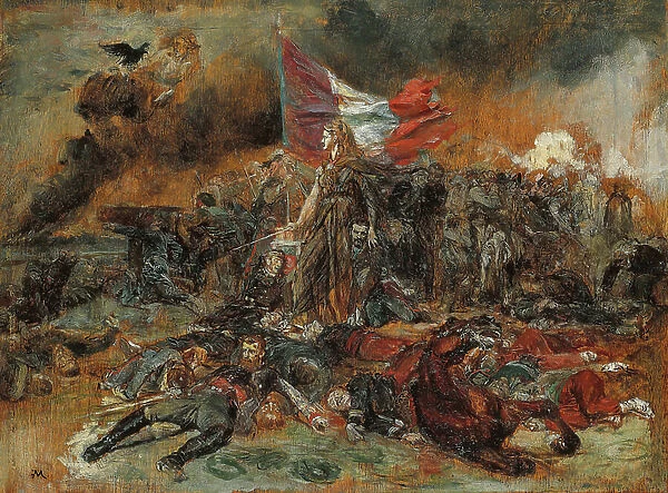 The Defense of Paris, 1870-71 (oil on panel)