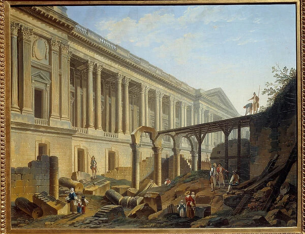 Degagement of the Louvre Colonnade Works carried out by Jacques Germain Soufflot
