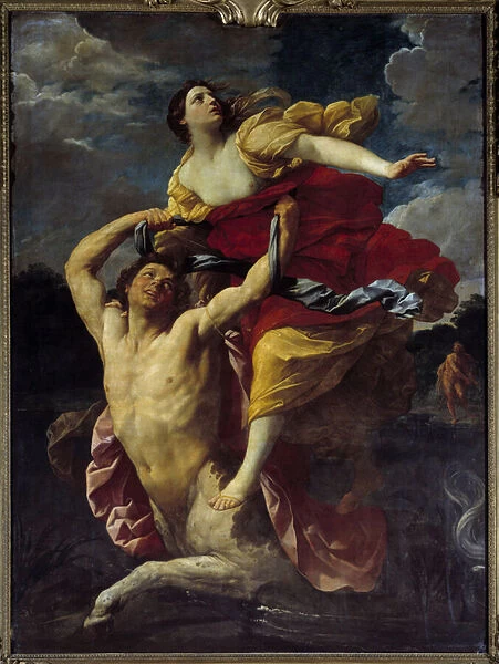 Dejanire taken off by the centaur Nessus (Nessos) Painting by Guido Reni dit le Guide (1575-1642) 1620 Sun. 2, 391, 93 m