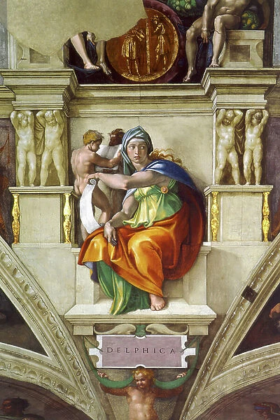 Delphic Sibyl, 1508-12 (fresco)