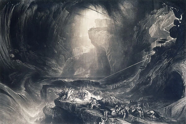 The Deluge, 1828 (mezzotint with etching)