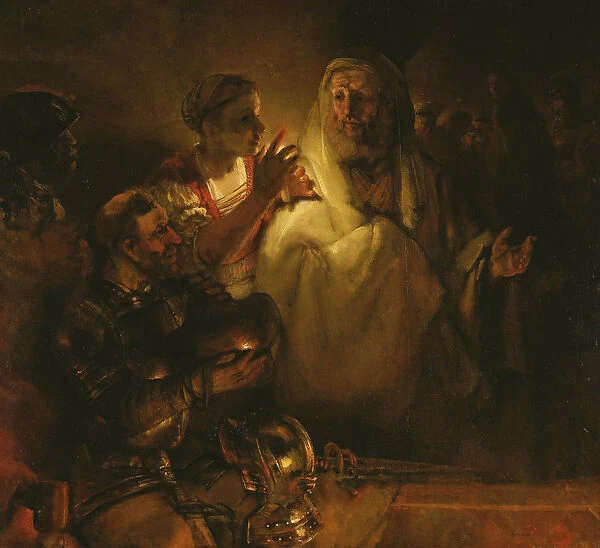 The Denial of St. Peter, 1660 (oil on canvas)