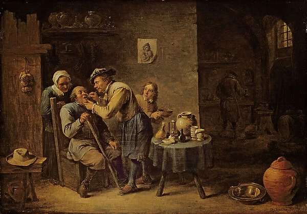 The Dentist, 1652 (oil on panel)