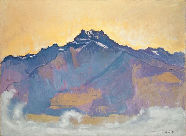 The Dents du Midi seen from Chesieres, 1912 (oil on canvas)