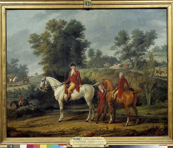 Departure for hunting Duke Louis Philippe II Joseph d