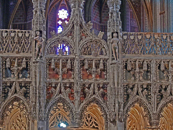 Depicting details of the screen - jube - between the choir and the nave