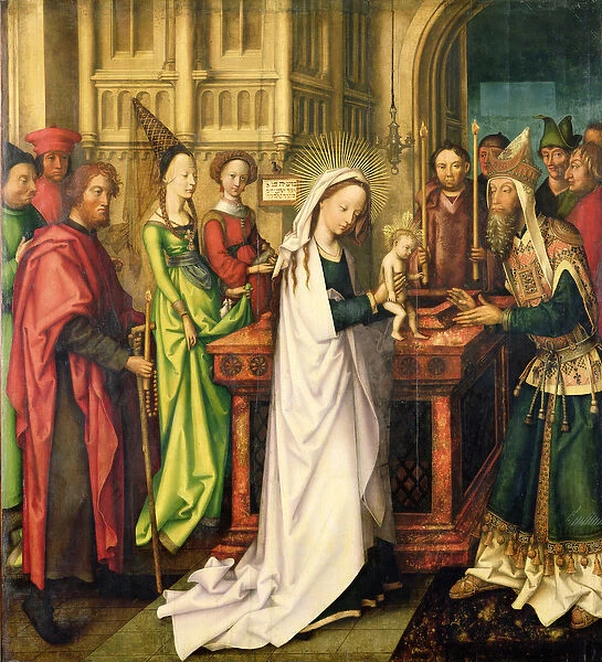 Depiction of Christ in the Temple, 1500 (oil on panel) (see also 147226)