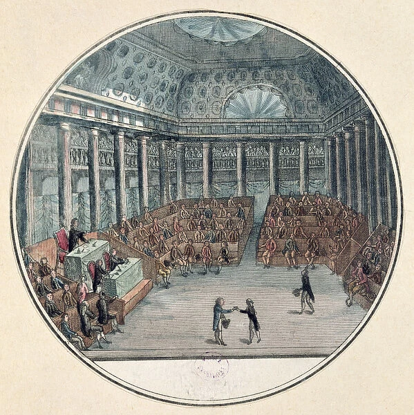 The Deputies of the Commune Meeting in the National Assembly, 17th June 1789 (coloured