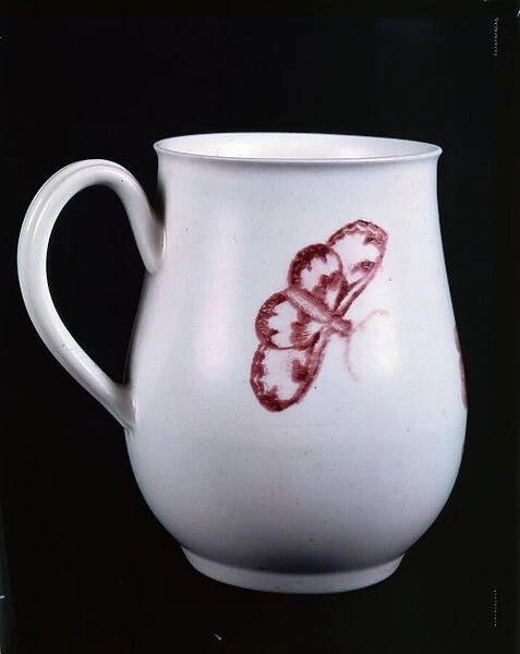 Derby Mug depicting a butterfly (ceramic)
