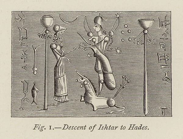 Descent of Ishtar to Hades (engraving)