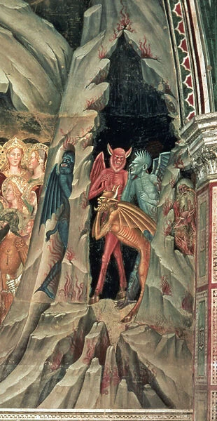 The Descent into Limbo, from the Spanish Chapel, 1366-88 (fresco) (detail of 249471)