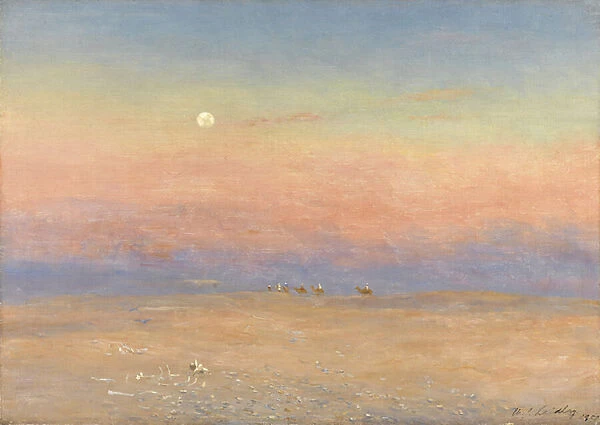 Desert Caravan, 1900 (oil on canvas)