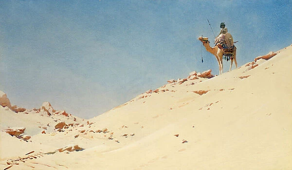 The Desert Warrior, c. 1900 (w  /  c & pencil on paper)