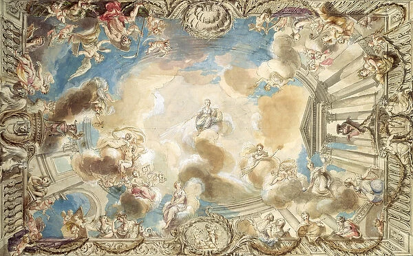 Design for a Ceiling Depicting Minerva Presiding Over the Arts