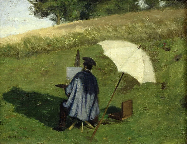 Desire Dubois Painting in the Open Air, c. 1852 (oil on canvas)