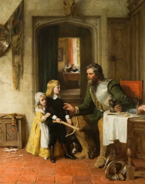 Framed Print : The Despatch (oil on canvas)