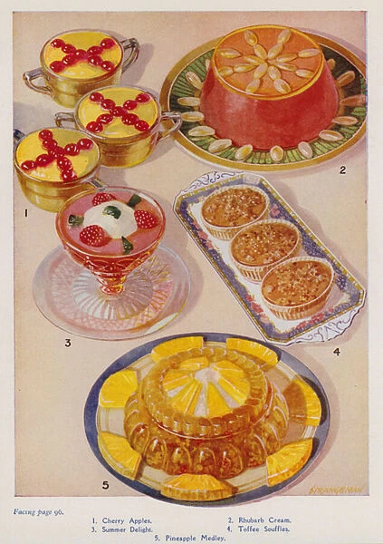 Desserts (colour litho)