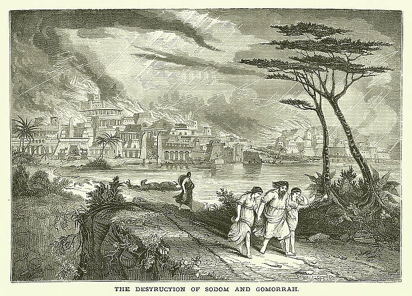 The destruction of Sodom and Gomorrah (engraving)