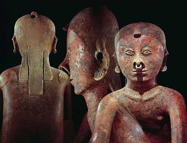 Details of Seated Figure, Chinesco Culture, (ceramic)