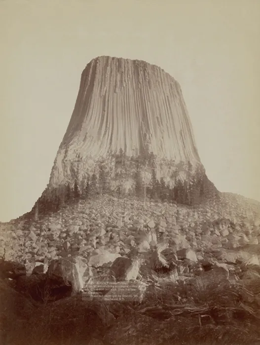Framed Print : Devil's Tower 1890 (photo) Framed Print : Devil's Tower 1890 (photo)