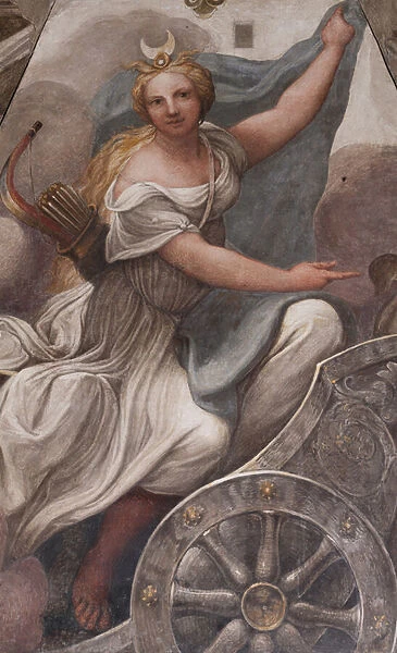 Diana on a chariot, 1518-19 (fresco)
