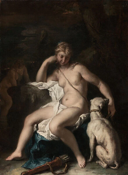 Diana and her Dog, c. 1717-20 (oil on canvas)