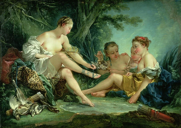 Diana after the Hunt, 1745 (oil on canvas)