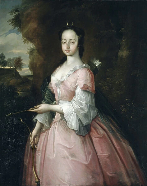 Diana Pryce with the attributes of Diana, 1752 (oil on canvas)