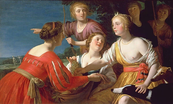 Diana Resting after the Hunt (oil on canvas)