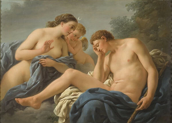 Diane et Endymion - Diana and Endymion, by Lagrenee, Louis Jean Francois