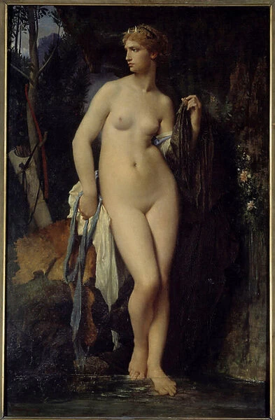 Diane Painting by Jules Elie Delaunay (1828-1891) 1872 Sun